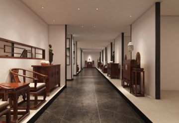 大石紅木家具展廳裝修設計